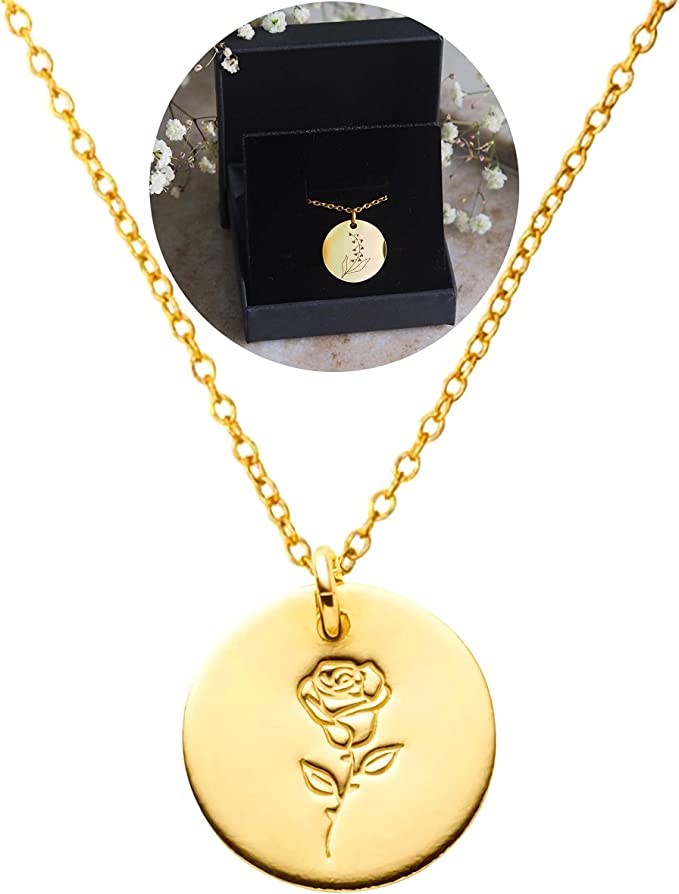 Jewelry for women Personalized Necklaces Month Flower – Sigonna