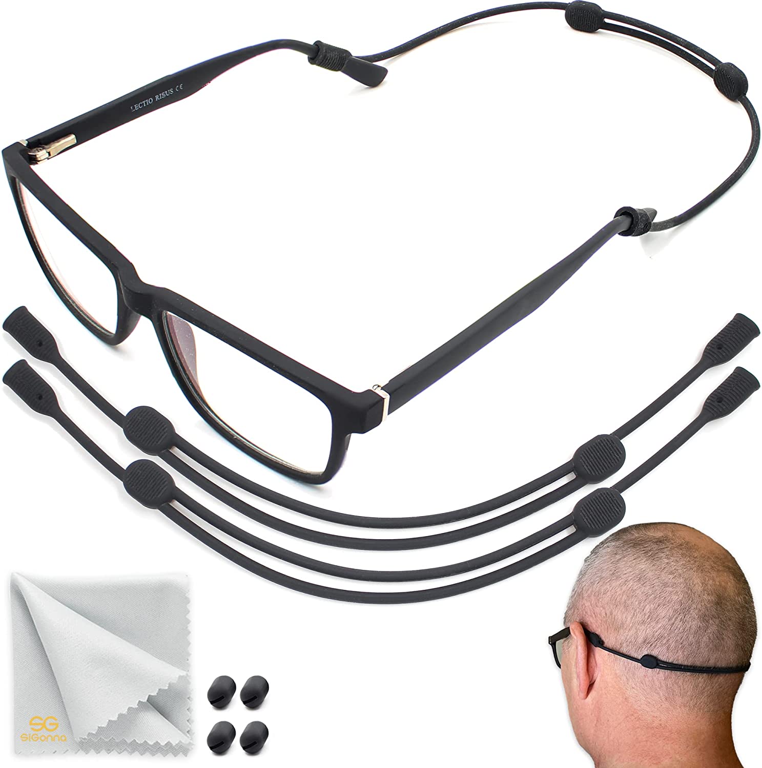 eyeglasses strap by Sigonna for any type of temples