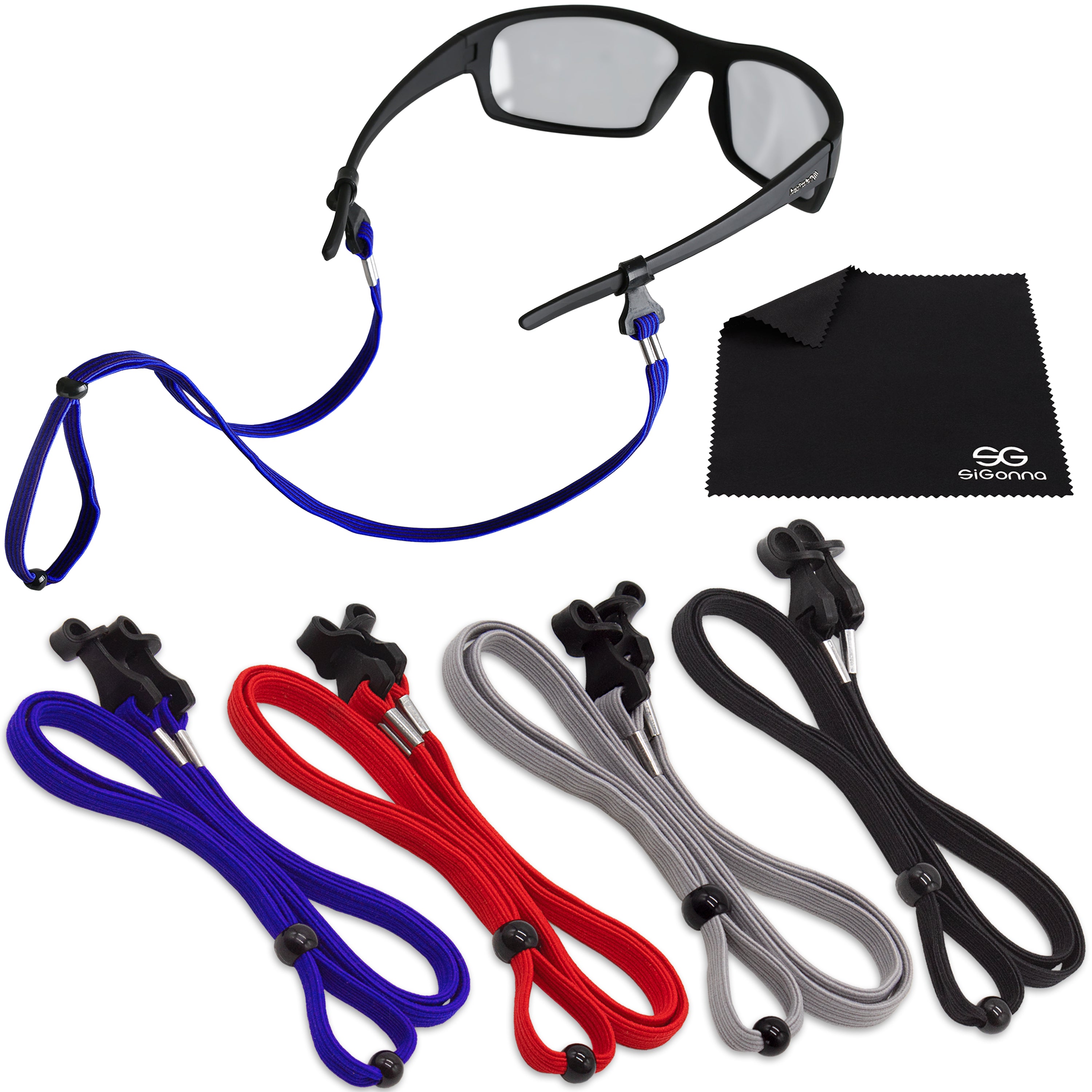  SIGONNA Eye Glass String Strap Holder - Adjustable Eyeglass  Strap Holder - Eyeglass Chain for Man Women - Eyeglass Holder Lanyard -  Glass Strap Cord - 6 Pcs : Clothing, Shoes & Jewelry