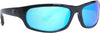 Calcutta Steelhead 2 Polarized Sunglasses, Black Frame/Blue Mirror Lens