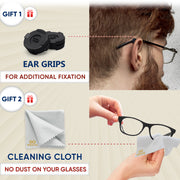 SIGONNA Eyeglass Nose Pads Anti Slip - Eye Glasses Nose Pad 0.5 mm - Silicone Nose Bridge Pads - Nose Grips Non Slip Piece - Sunglass Nose Pads Guards