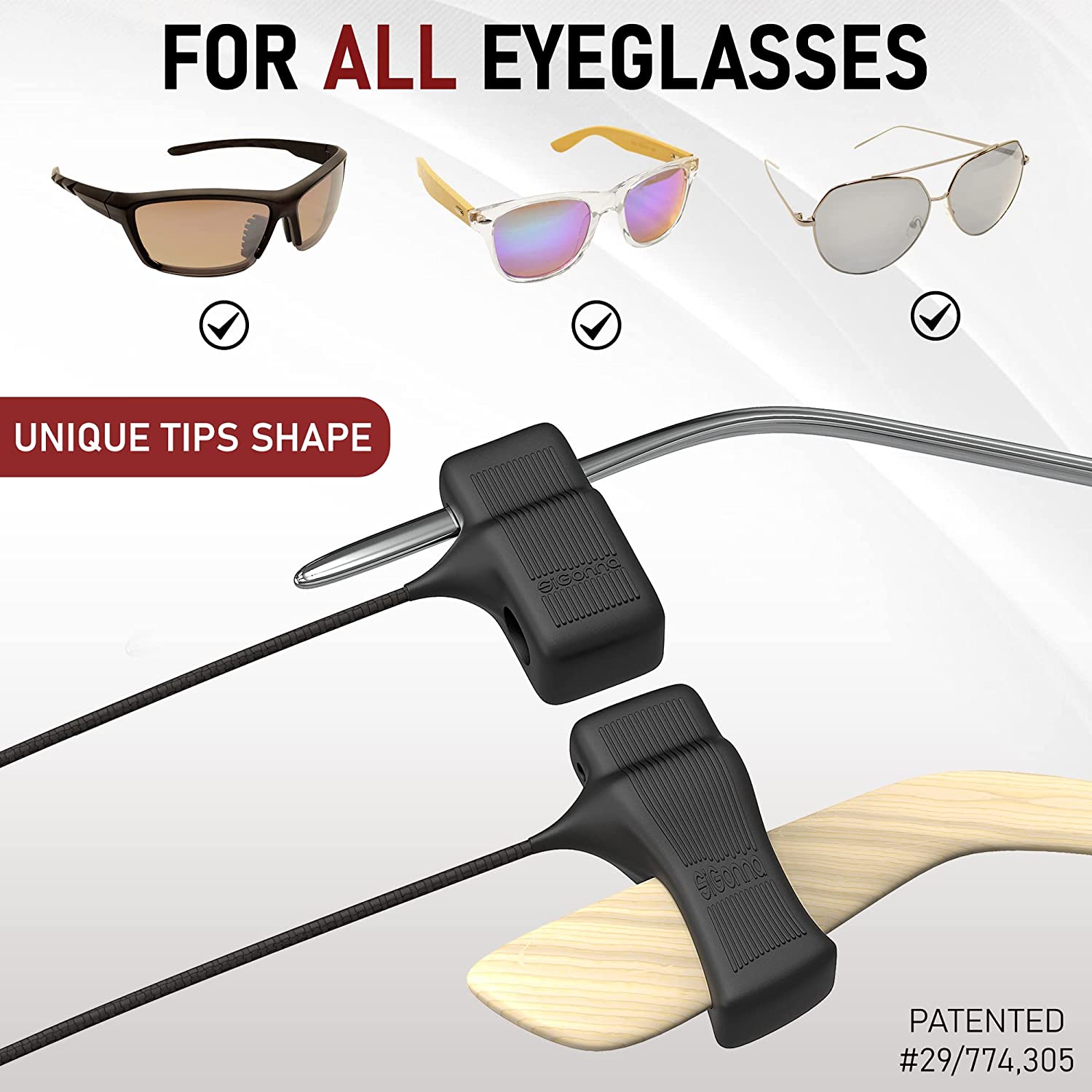 SIGONNA Eye Glass String Strap Holder - Floating Glass Strap - Adjustable  Eyeglass Strap for Man Women - Neoprene Sunglass Strap - Glass Lanyard
