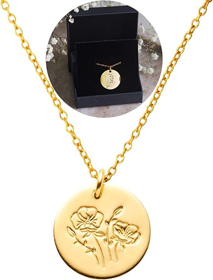 Jewelry for women Personalized Necklaces Month Flower – Sigonna