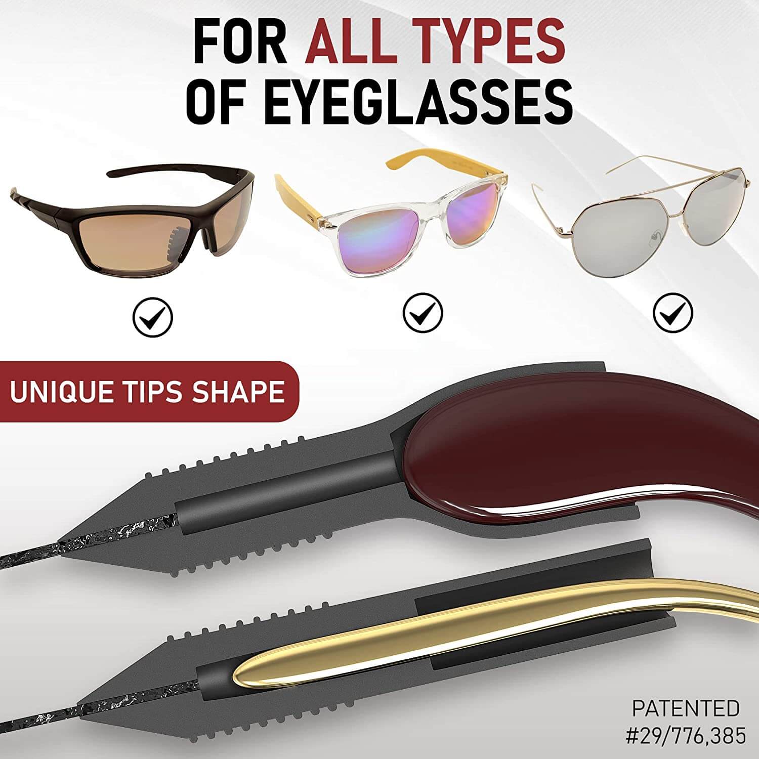 Adjustable Glasses Strap 3 Pcs Eyeglasses Strap Holders No Tail